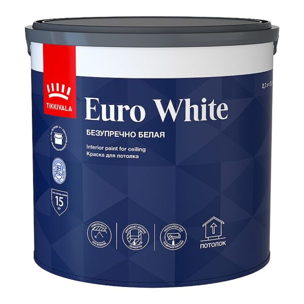 Tikkurila Euro White Краска для потолка